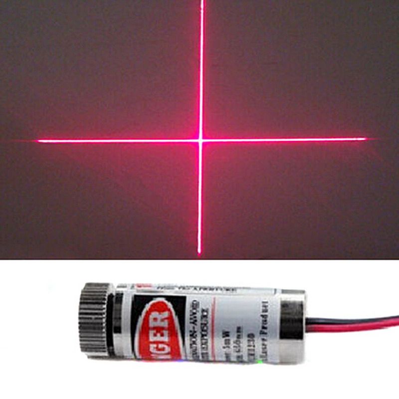 Laser LED 650nm 5mW rode kruis (SYD1230) voorbeeld